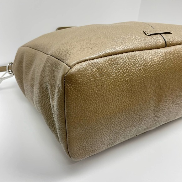 Vince Camuto | Caol Deep Moss Pebble Leather Large Handbag Tote Shoulder Strap - Picture 9 of 15